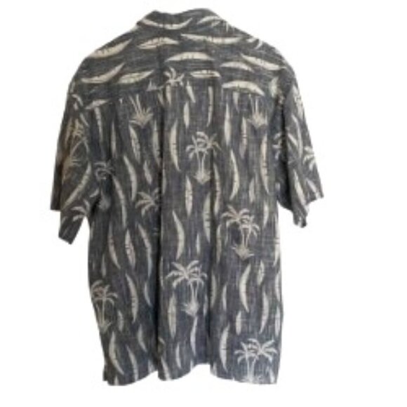 Quicksilver Waterman Palm Tree Print Button Down Shirt XXLarge - Picture 2 of 4